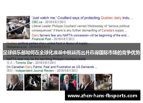 足球俱乐部如何在全球化浪潮中脱颖而出并赢得国际市场的竞争优势