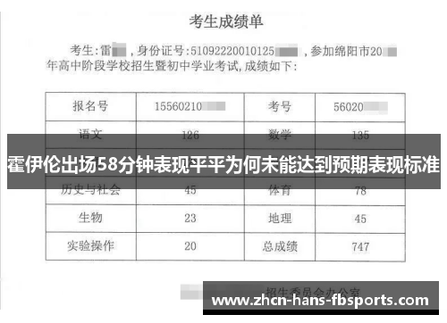 霍伊伦出场58分钟表现平平为何未能达到预期表现标准